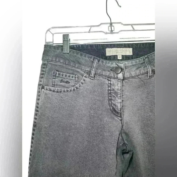 Stella McCartney Vintage Gray Butterfly Pocket Jeans Size 42 EU / US 6 - Picture 6 of 6